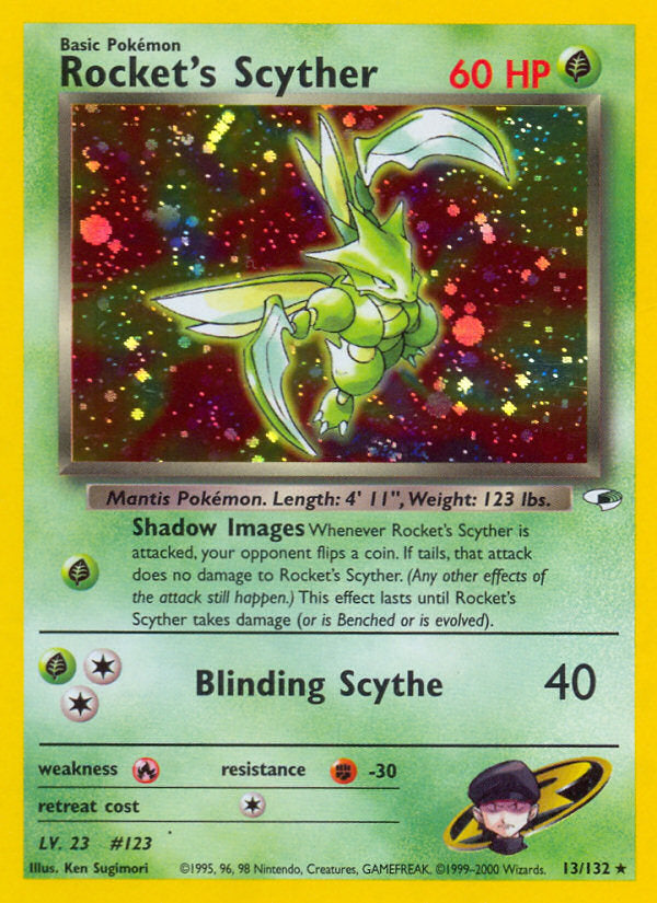 Gym Heroes Holo Rocket's Scyther #13/132 unlimited